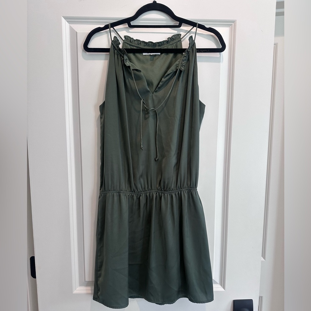 BB Dakota Olive Green Mini Dress